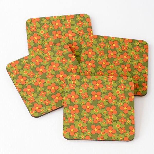Item preview, 70s Floral designed and sold by Curious Moon Designs.