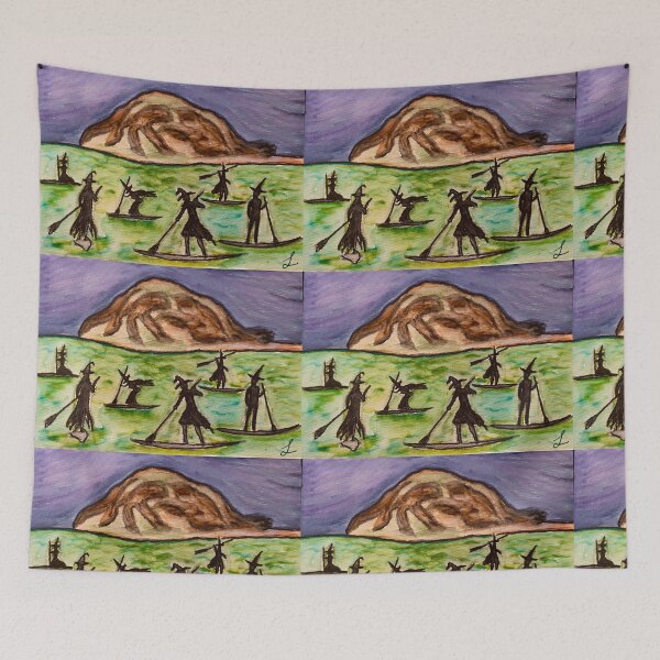 Item preview, “Morro Bay Witch Paddle” designed and sold by LisaFR1966.