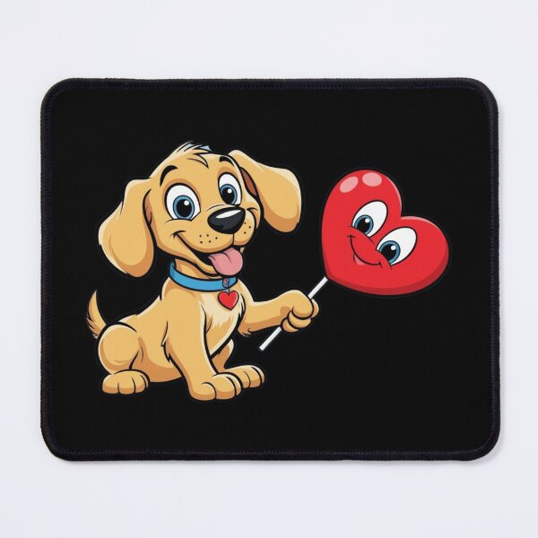 Item preview, My Heart Lolly Valentines Day Valentine's Day Cut Dog designed and sold by Design_Your_Day.