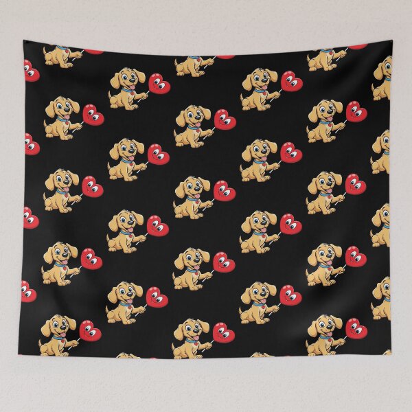 Item preview, My Heart Lolly Valentines Day Valentine's Day Cut Dog designed and sold by Design_Your_Day.