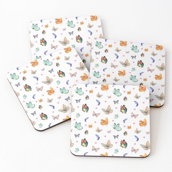 Item preview, Colorful Pastel Butterflies Pattern designed and sold by FancySoulSS.