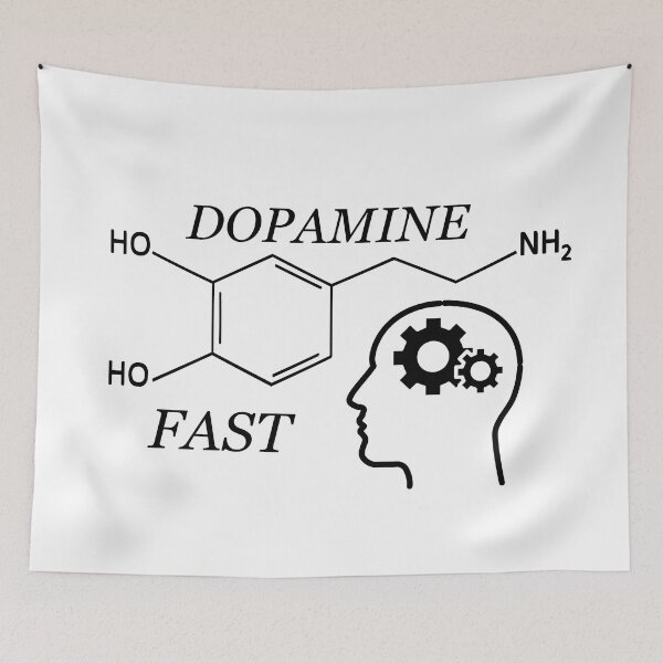 Item preview, Dopamine fast molecule structure chemist structural formula designed and sold by Alexaltay.
