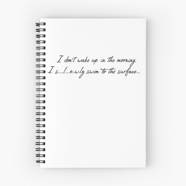Item preview, Slowly Swim Text-Black-8"w designed and sold by dzdart.
