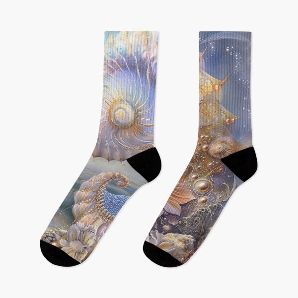 Item preview, "Celestial Nautilus: A Symphony of Nature and Cosmos" designed and sold by bloorose.