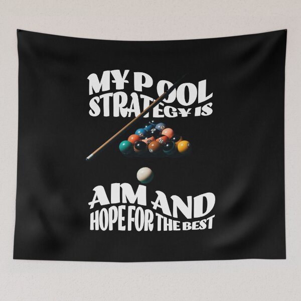 Item preview, My Pool Strategy-funny billiards Tshirt designed and sold by thoughtfulteess.