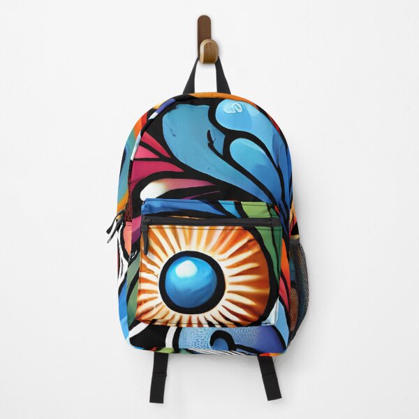 Item preview, Vibrant Psychedelic Abstract Tree Art designed and sold by DrawHandArt.