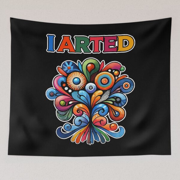 Item preview, Vibrant Psychedelic Abstract Tree Art  designed and sold by DrawHandArt.