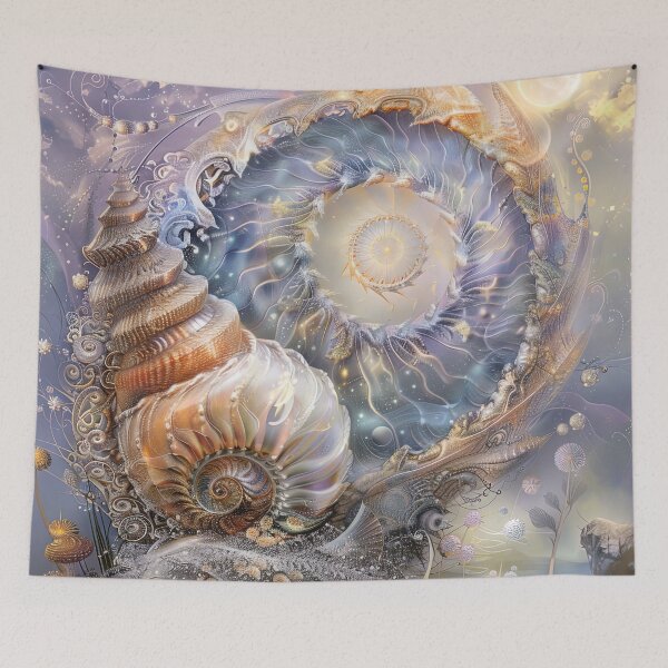 Item preview, "Cosmic Reverie: Spirals of the Nautilus" designed and sold by bloorose.