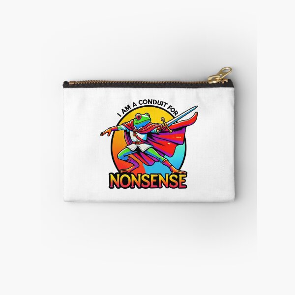 Item preview, i am a conduit for nonsense Heroic Frog Adventure - Funny Retro Art  designed and sold by DrawHandArt.
