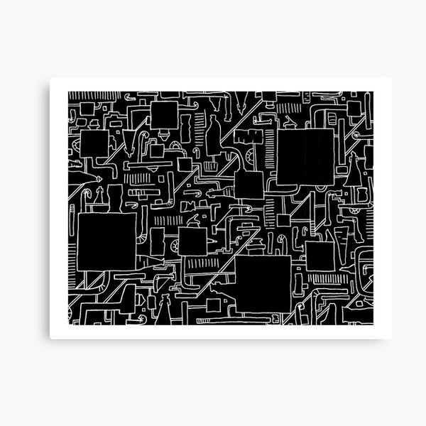 Aperçu de l'œuvre Machines en noir et blanc créée et vendue par ejune.