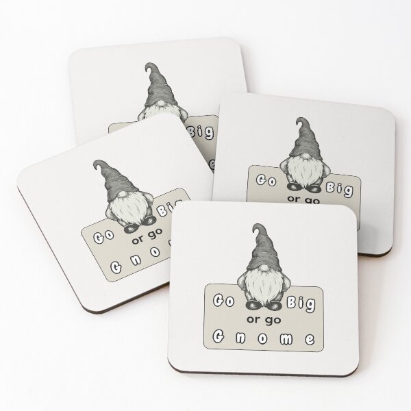 Item preview, Go Big or Go Gnome Pattern designed and sold by fetch-it-studio.