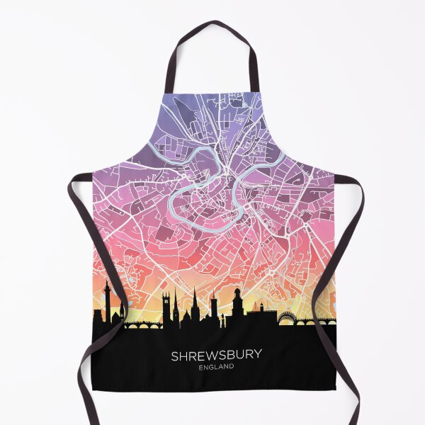 Item preview, Shrewsbury Skyline Map designed and sold by ArtPrints.