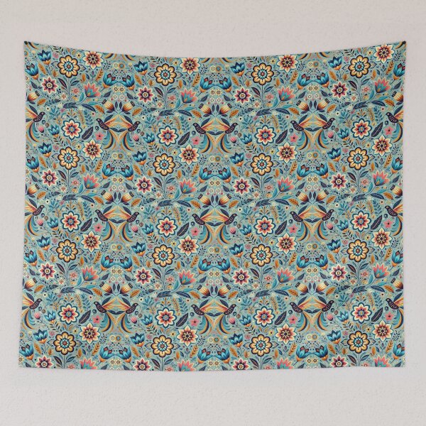 Item preview, Mexican floral pattern designed and sold by Gaspar Avila.