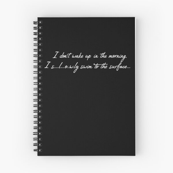 Item preview, Slowly Swim Text-White-8"w designed and sold by dzdart.