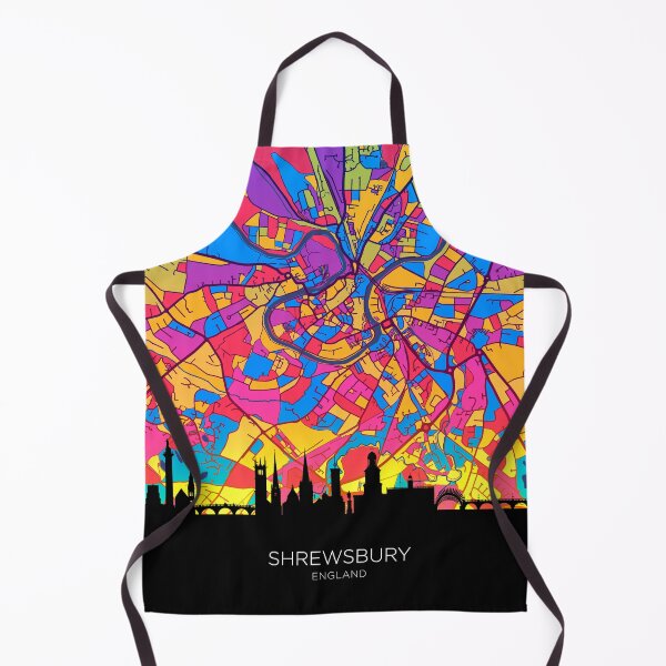 Item preview, Shrewsbury Skyline Map designed and sold by ArtPrints.