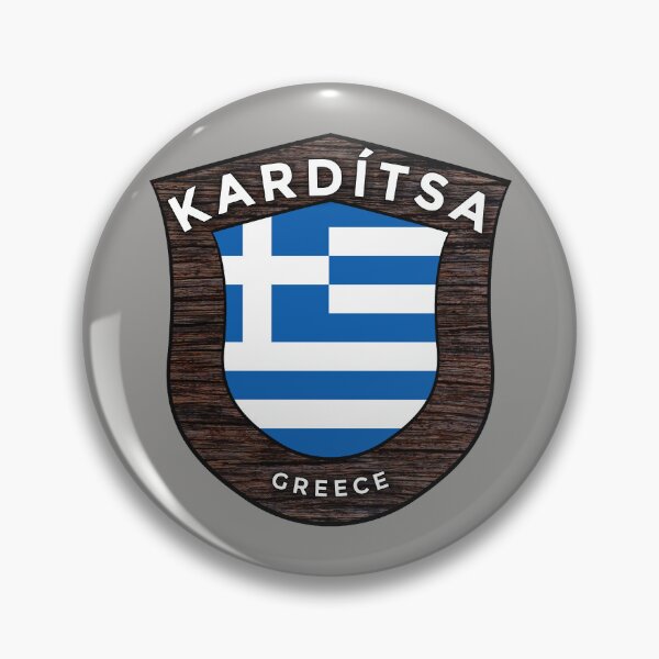 Item preview, Kardítsa Greece Emblem Flag designed and sold by World Designs.