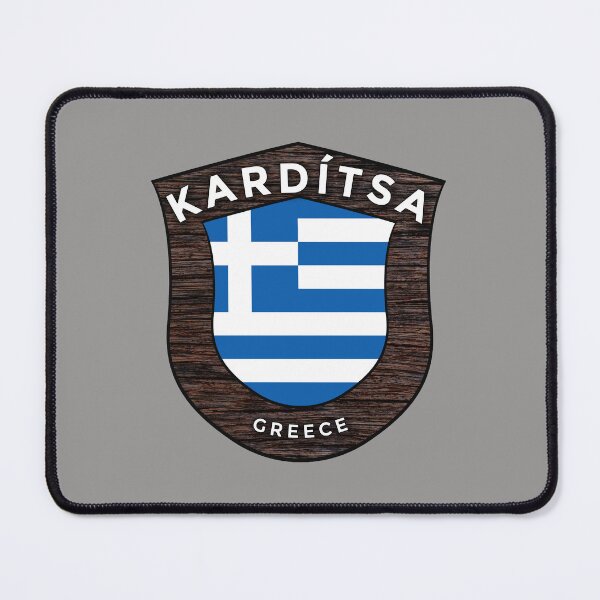 Item preview, Kardítsa Greece Emblem Flag designed and sold by World Designs.