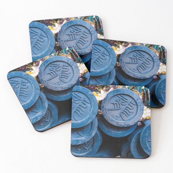 Item preview, Pile of Eave-End Roof Pendant Tiles at Buddhist Temple designed and sold by Pix4Japan.