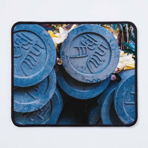 Item preview, Pile of Eave-End Roof Pendant Tiles at Buddhist Temple designed and sold by Pix4Japan.