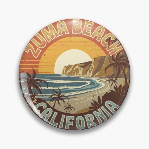 Item preview, Zuma Beach California - Retro Beach Sunrise Design designed and sold by CircinusStore.