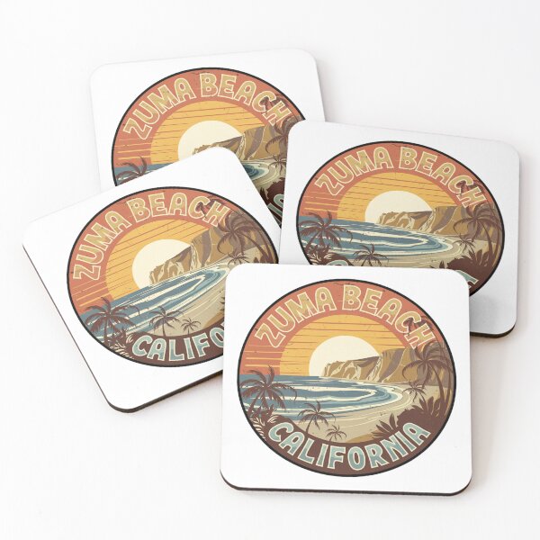 Item preview, Zuma Beach California - Retro Beach Sunrise Design designed and sold by CircinusStore.