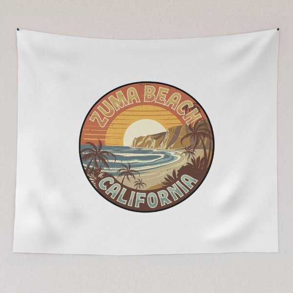 Item preview, Zuma Beach California - Retro Beach Sunrise Design designed and sold by CircinusStore.