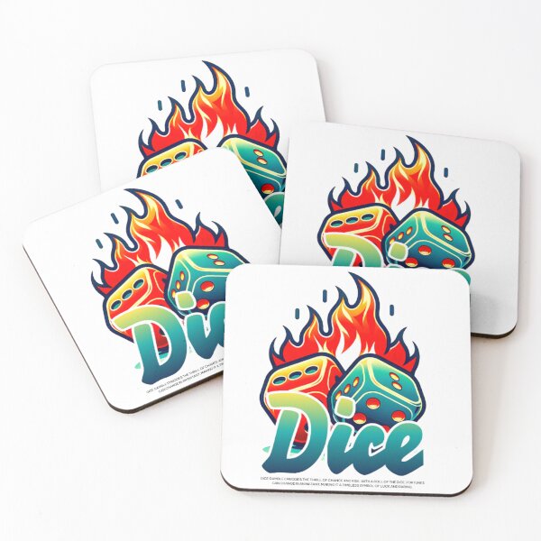Item preview, Fiery Dice Design – Embrace the Thrill of Chance! designed and sold by Colorten.