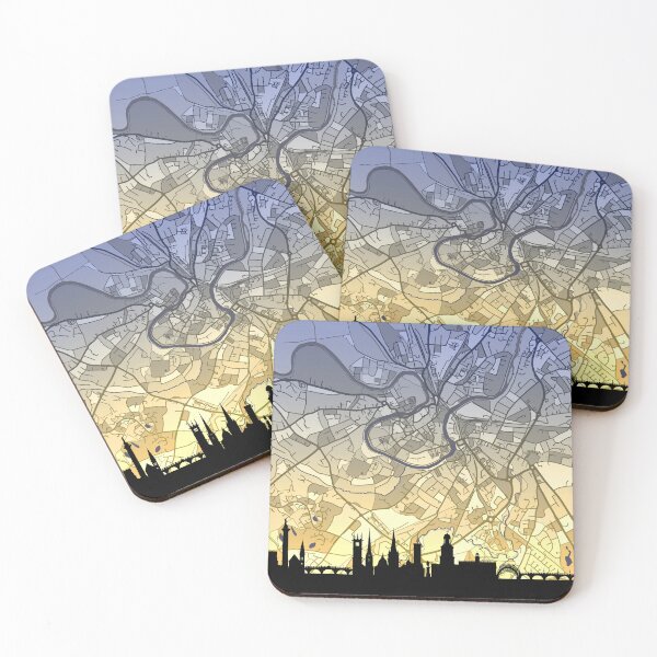 Item preview, Shrewsbury Skyline Map designed and sold by ArtPrints.