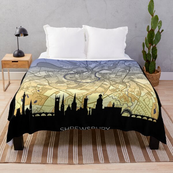 Item preview, Shrewsbury Skyline Map designed and sold by ArtPrints.
