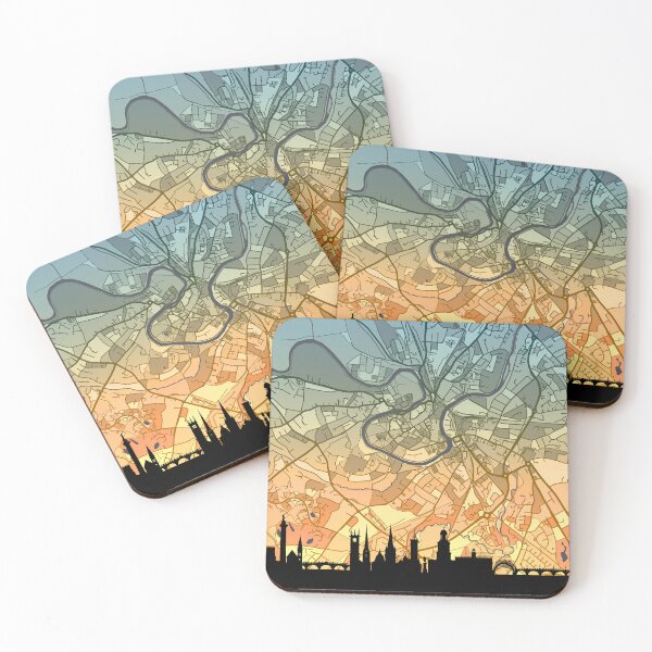 Item preview, Shrewsbury Skyline Map designed and sold by ArtPrints.