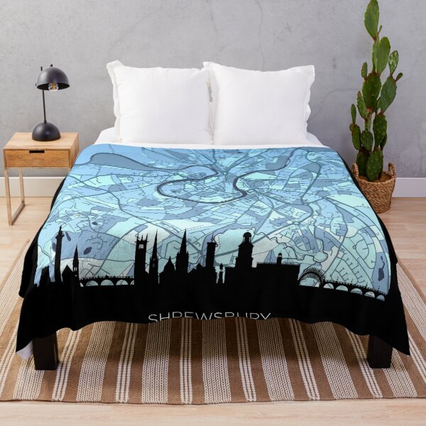 Item preview, Shrewsbury Skyline Map designed and sold by ArtPrints.