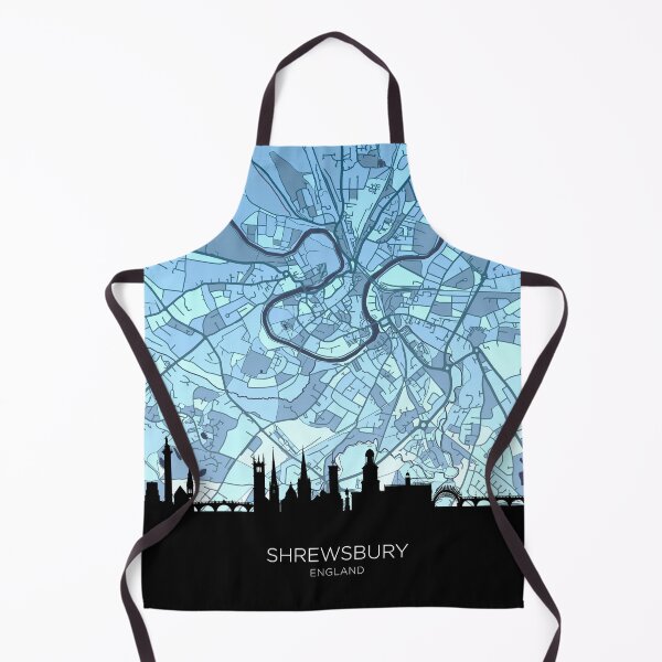 Item preview, Shrewsbury Skyline Map designed and sold by ArtPrints.