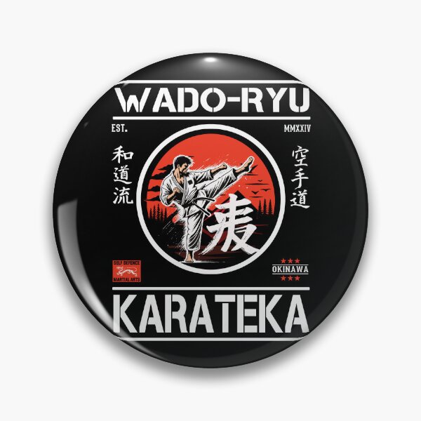 Item preview, Wado-Ryu Karateka – Stylish Retro Karate Design designed and sold by RetroMaritalArt.