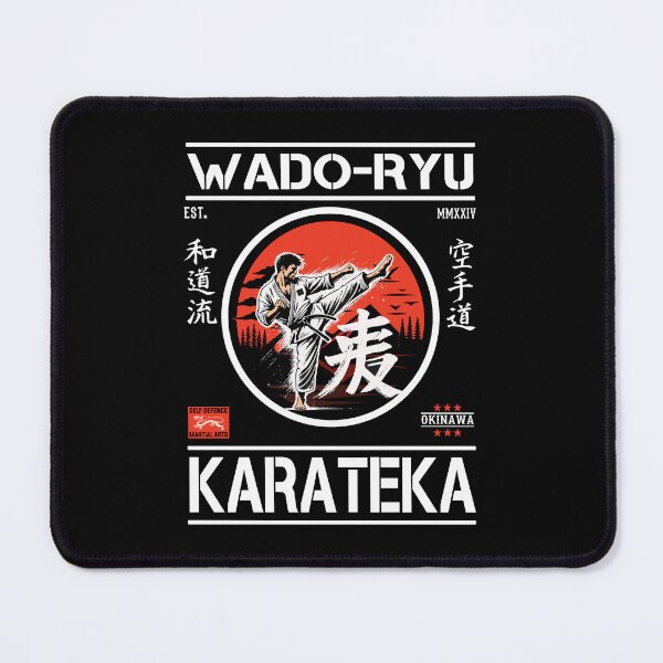 Item preview, Wado-Ryu Karateka – Stylish Retro Karate Design designed and sold by RetroMaritalArt.