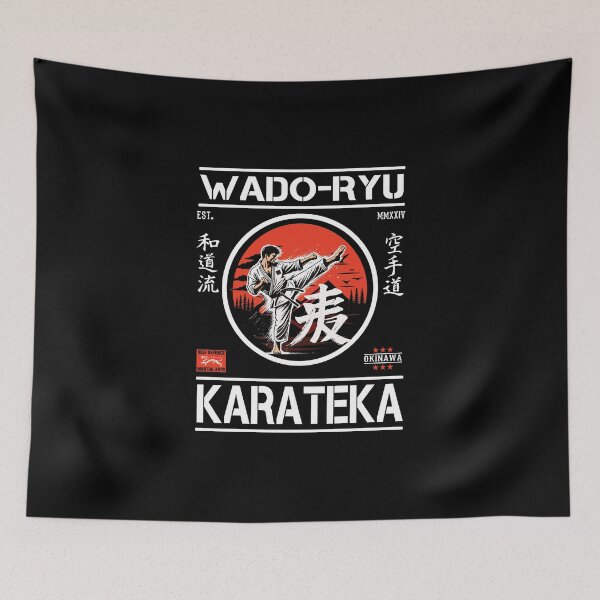 Item preview, Wado-Ryu Karateka – Stylish Retro Karate Design designed and sold by RetroMaritalArt.