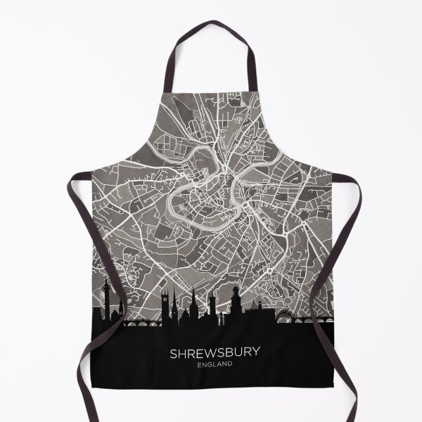 Item preview, Shrewsbury Skyline Map designed and sold by ArtPrints.