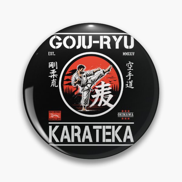 Item preview, Goju-Ryu Karateka – Traditional Retro Karate Design designed and sold by RetroMaritalArt.