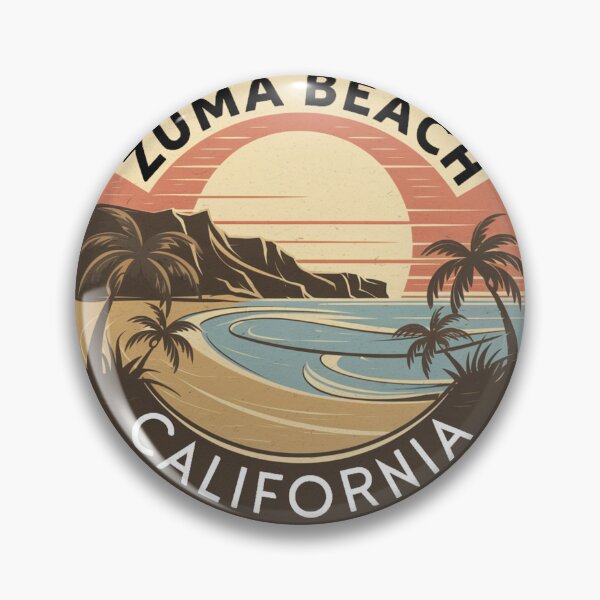 Item preview, Zuma Beach California - Classic Retro Sunset Design designed and sold by CircinusStore.