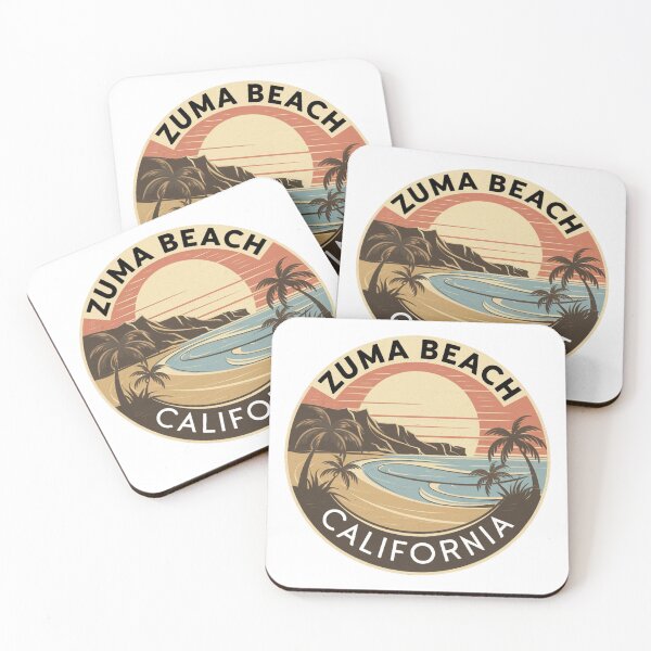 Item preview, Zuma Beach California - Classic Retro Sunset Design designed and sold by CircinusStore.