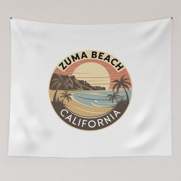 Item preview, Zuma Beach California - Classic Retro Sunset Design designed and sold by CircinusStore.
