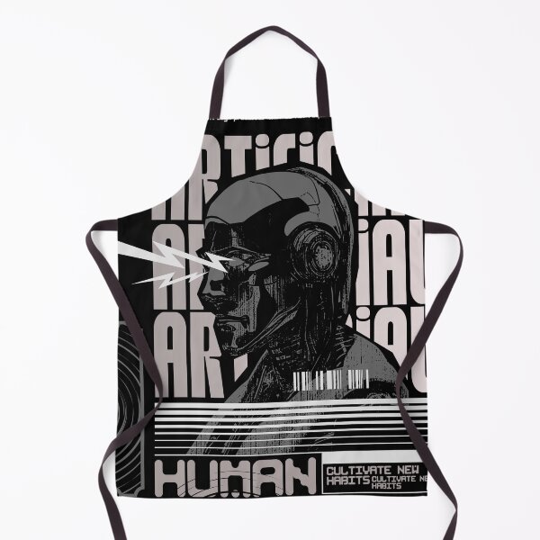 Item preview, "Artificial human" retro futuristic design designed and sold by SkittieShirts.