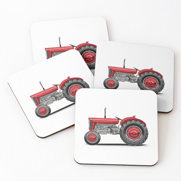 Item preview, old achool tractor red designed and sold by NaquashM.
