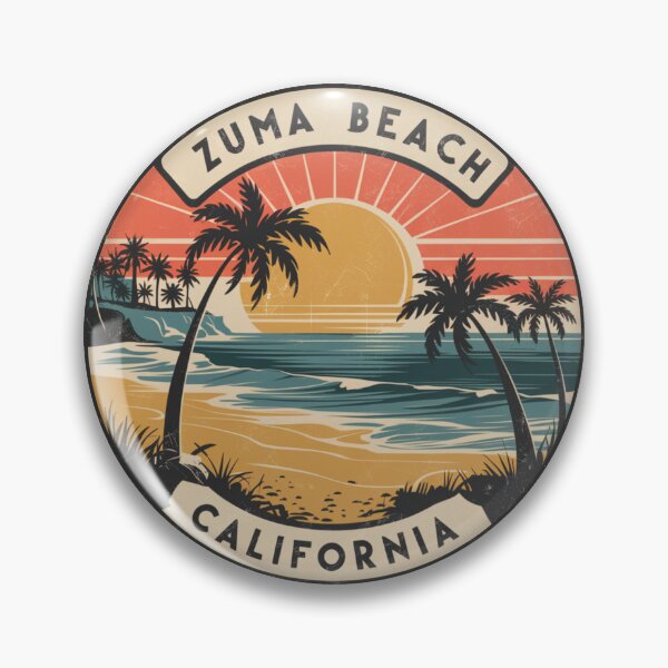 Item preview, Zuma Beach California - Vibrant Retro Sunset Artwork designed and sold by CircinusStore.