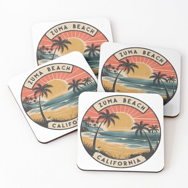 Item preview, Zuma Beach California - Vibrant Retro Sunset Artwork designed and sold by CircinusStore.