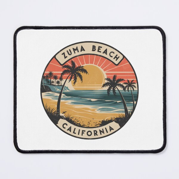 Item preview, Zuma Beach California - Vibrant Retro Sunset Artwork designed and sold by CircinusStore.