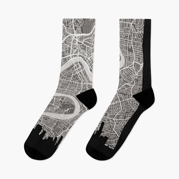 Item preview, Brisbane Skyline Map designed and sold by ArtPrints.