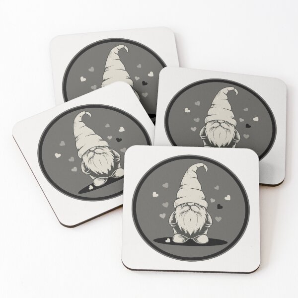 Item preview, Cute Monochrome Gnome 2  designed and sold by fetch-it-studio.