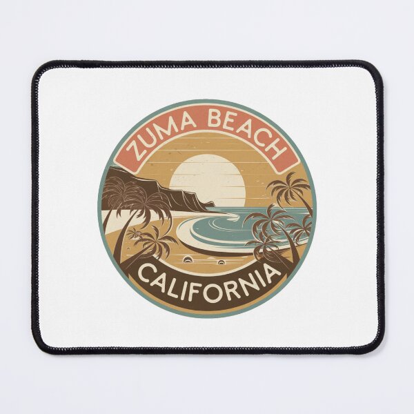 Item preview, Zuma Beach California - Retro Sunset and Palm Trees designed and sold by CircinusStore.
