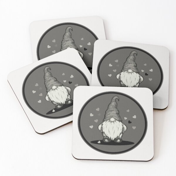 Item preview, Cute Monochrome Gnome 3 designed and sold by fetch-it-studio.