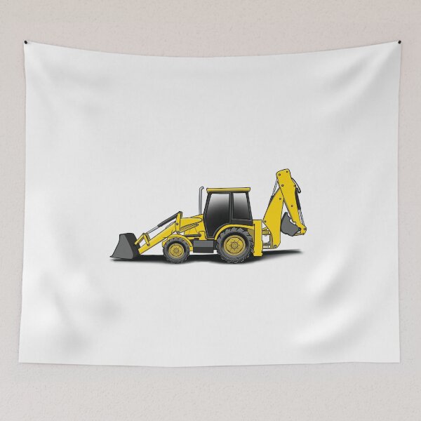 Item preview, backhoe digger yellow  designed and sold by NaquashM.